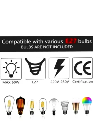 Kit portalámparas 2m con interruptor