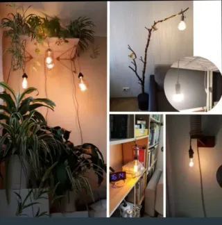 Kit portalámparas 2m con interruptor