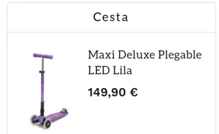 Patinete infantil sin estrenar