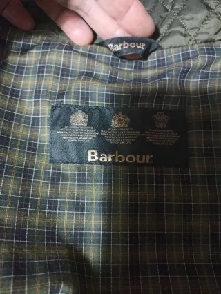 Chaqueta Barbour acolchada verde