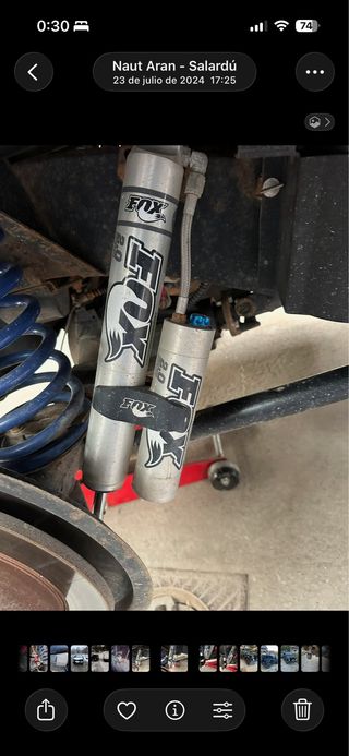 Amortiguadores Fox Performance 2.0 botella y regul