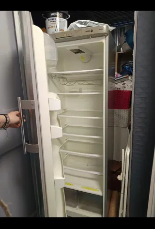 Nevera Fagor plateada