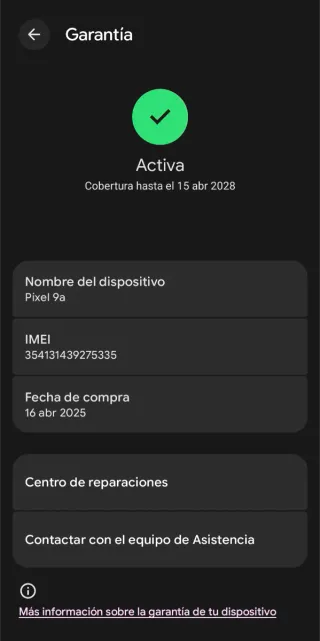 Google pixel 9a 128gb en perfecto estado funciona