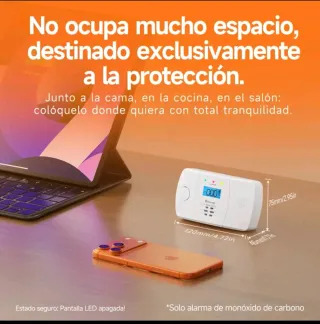 Alarma Monóxido Carbono Heiman