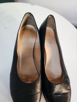 Zapatos de cuero Mob negros