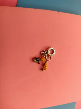 Dije El Principito con Rosa y Zorro