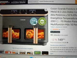 Freidora Aire Doble Cosori 8.5L