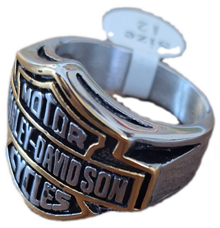 Anello Harley Davidson Misura 12 Oro Argento