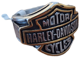 Anello Harley Davidson Misura 12 Oro Argento