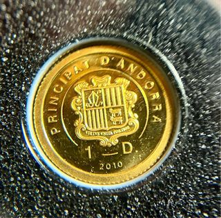 Moneda de oro 14,Andorra, Santiago de Compostela