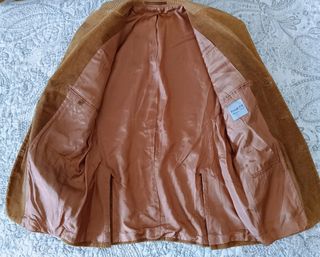 Blazer Bombazine Camel 100% Algodão.