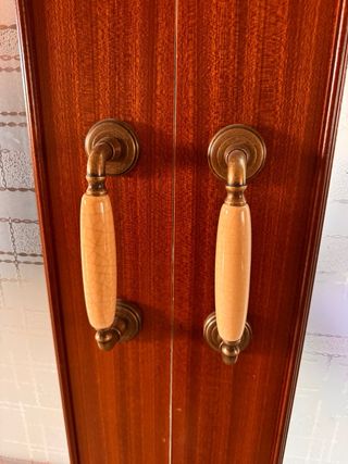 Puertas de madera y cristal