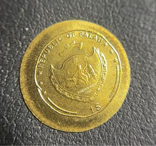 Moneda Oro 1 Dollar Palau Coliseo 2011