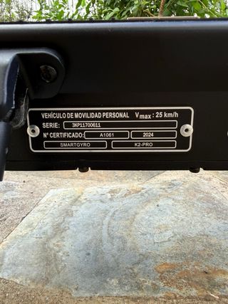 Patinete SmartGyro K2 Pro Certificado.