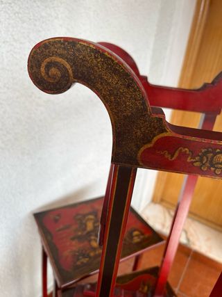Tavoli nido lacati in stile orientale vintage