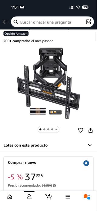 Soporte Pared TV PERLEGEAR PGMF18