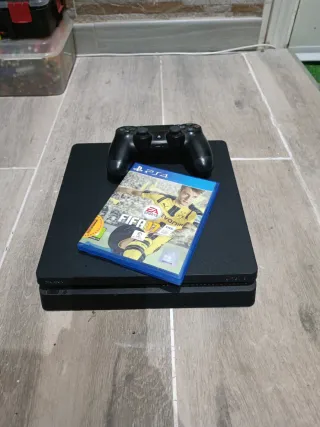 PS4 Slim + Mando + FIFA 17