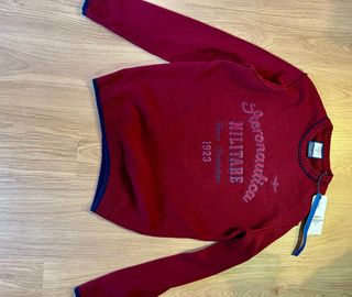Jersey lana Aeronautica Militare rojo
