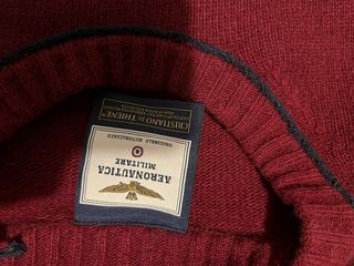 Jersey lana Aeronautica Militare rojo