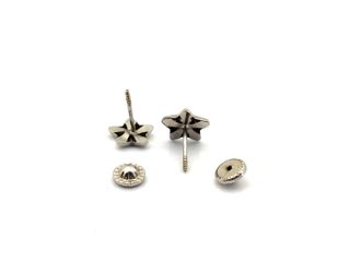 pendientes oro 18k con piedra con circonita