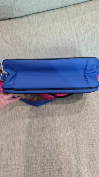 Bolso bandolera Adidas Azul y Rosa Vintage