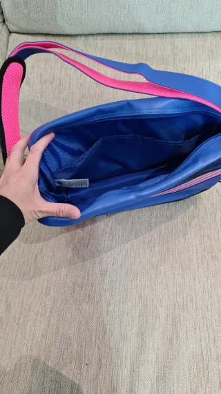 Bolso bandolera Adidas Azul y Rosa Vintage