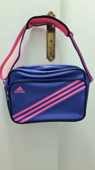Bolso bandolera Adidas Azul y Rosa Vintage