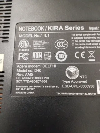 Airis Notebook Kira Series IL1 11 12V 3A