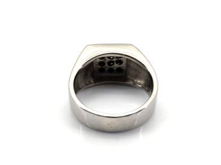 anillo oro 18k con piedra con diamante