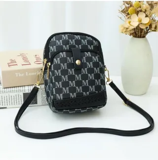 Bolso de hombro mujer con monograma 20 x 14 x 8 cm