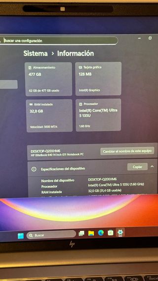 HP Elitebook 640 g11 (Ultra 5, Pantalla táctil)