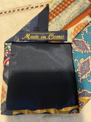 Corbata de seda multicolor