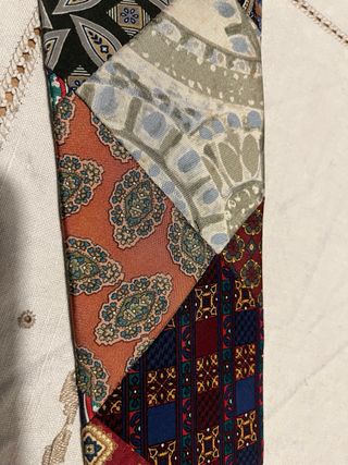 Corbata de seda multicolor