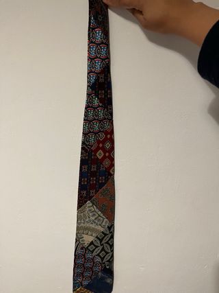 Corbata de seda multicolor