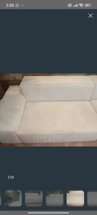 Sofá modular moderno beige