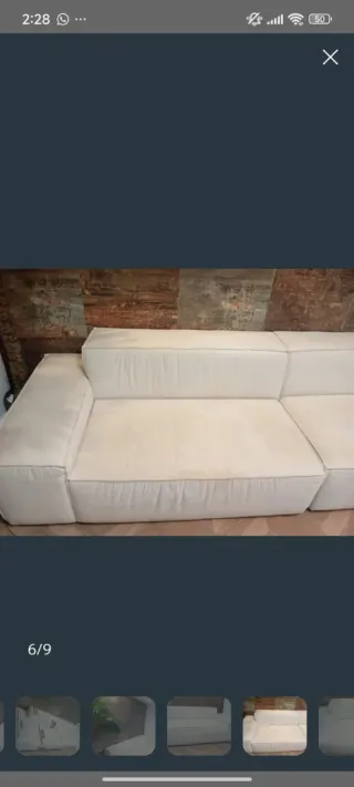 Sofá modular moderno beige