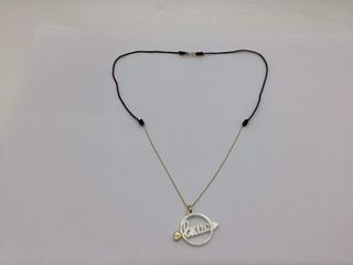 colgante oro 18k con nacar