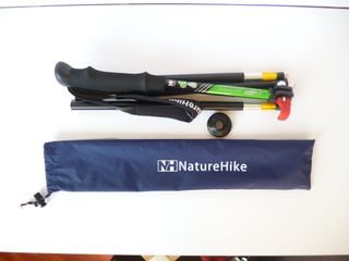 NUEVO-Bastón Senderismo Naturehike Plegable Verde