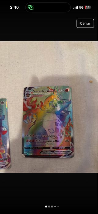 Carta Pokémon Dracaufeu VMAX