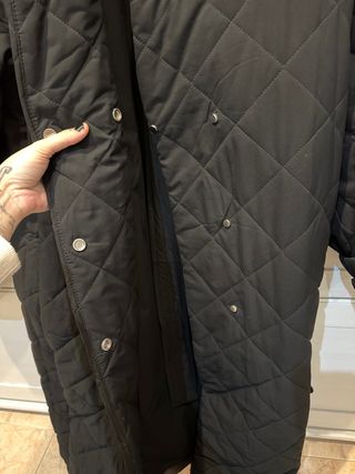 Abrigo Mango Negro Estilo Kimono