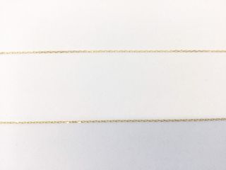 cadena oro 18k con piedra con circonita 22cm
