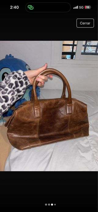 Bolso vintage Adolfo Domínguez marrón