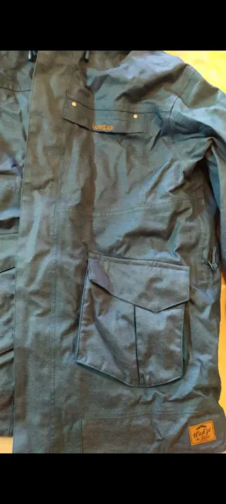 Abrigo de invierno azul hombre Wed'ze.