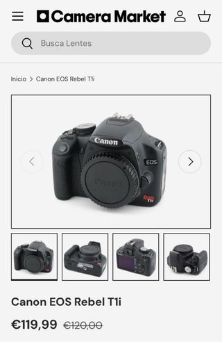 Canon EOS Rebel T1i Cámara