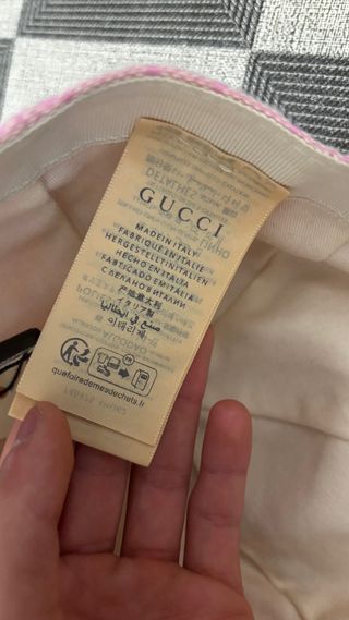 Gorra Gucci Rosa GG Supreme
