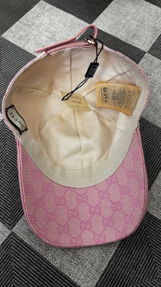 Gorra Gucci Rosa GG Supreme