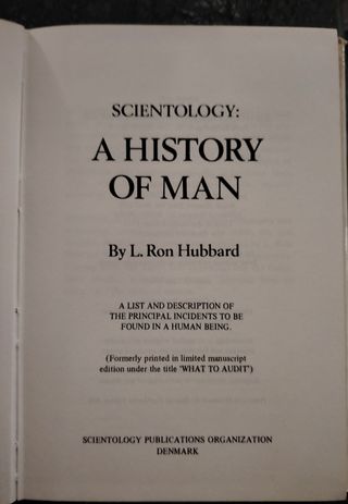 Scientology A History of Man L. Ron Hubbard