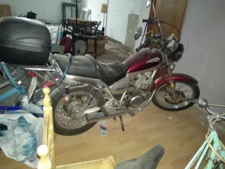 Bicicleta clásica azul