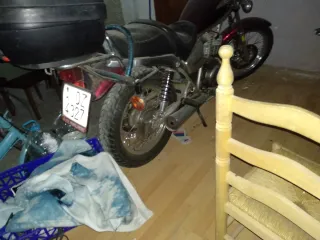 Bicicleta clásica azul