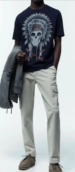 Camiseta Skull con Indio XL